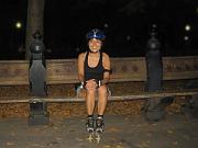  Very warm night.  Summer outfit at the end of October.