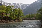  Kappa Bridge is a wooden suspension bridge and known as a symbol of this mountain resort.